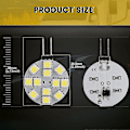 Miniatyrbild 4 av 5: 12 st G4 Puck-lampor LED-lampor Sidopinsbas G4 5050 12smd, vit