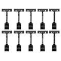 Miniatyrbild 1 av 5: 10 st Justerbara Plastskylthållare, Clip-on Stil Dubbelhuvud Display Clips Roterande Återanvänd Skylt Ta