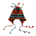 Miniatyrbild 2 av 2: Stickad Hatt Trendig Färgglada Boll Öron Skydd Ullhatt
