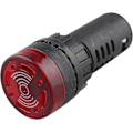 Miniatyrbild 1 av 3: AD16-22SM LED Summer Varningssignal Indikatorlampa Blinkande DC 12V 20mA 22mm Diameter