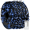 Miniatyrbild 1 av 5: 1000 LED julbelysning, 328FT julgransbelysning utomhus Plug in Blue