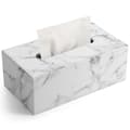 Rektangulär Tissue Box Hållare Tissue Box Omslag PU Läder Ansiktsvävnadsdispenser för Hem Badrum, Vardagsrum, Sovrum, Matsal, Kontor, Bil A