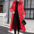 Miniatyrbild 2 av 4: Bebetter Damjacka - Maxi Vadderad Lång Kavaj Och Peacoat F Asian size XXL White