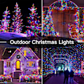 Miniatyrbild 5 av 5: shineshine 197FT 600LED Julbelys utomhus, Vattentät 8 Belysnings Multicolor 400 LED