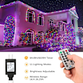 Miniatyrbild 3 av 5: Färgskiftande julbelysning, 269ft 800 LED varmvit & flerfärgad Cool White & Multicolor