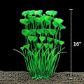 Miniatyrbild 2 av 4: Stora Sötvattensakvarieväxter Konstgjorda Plast 40 cm Akvarieväxter Dekoration Ornament, Grön