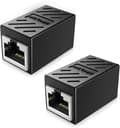 RJ45 Koppling, Skärmad Ethernet Koppling, 8P8C LAN Koppling Idealisk Ethernet Förlängningsadapter (CAT5/CAT5e/CAT6)