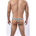 Miniatyrbild 3 av 5: Mäns Leopardmönstrade Tanga G-string Underkläder Tiger head gold M