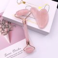 Miniatyrbild 5 av 5: Jade Roller Ansikts Gua Sha Jade Roller Rosékvarts Ansiktsmassageverktyg R
