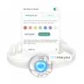 Miniatyrbild 3 av 5: Totwoo Långdistansarmband, Candy Wave Touch Armband (Svart+Vit)