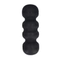 Foam Roller 18 Tum Svart EPP Hårdhet 75 Räfflad Design Muskelmassage Roller för Träning Avslappning