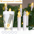 Miniatyrbild 3 av 5: 10 st Led Candles Led Fairy Tale Light Sladdlös Dimbar Candlelight Full color+12 button White