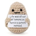 Miniatyrbild 2 av 5: Mini Funny Positive Life Potatis, 3" Intressant stickad ullpotatis Do Life Potato 2Pcs