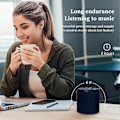 Miniatyrbild 5 av 5: Mini Trådlös Bluetooth Högtalare med Stöd för TF FM-kort Aluminiumlegering Subwoofer Grå