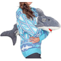Miniatyrbild 3 av 4: Unisex Stickad Ful Jultröja - Nyhet 3D Dock Pullover För shark M