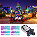 Miniatyrbild 3 av 5: 200 LED Flerfärgade Julbelysning Utomhus Vattentät, Utbyggbar 20m Multicolor 300 LED