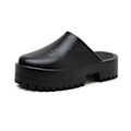 Miniatyrbild 2 av 5: Kvinnors plattform Mules Colgs,Slip on Wedge Tjock sula Colg Tofflor Söt mode semester klackade plattformade sandaler Vatten Strand Komfort Mjuk Sko Black 41