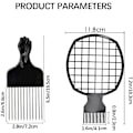 Miniatyrbild 4 av 5: Hårsvampborste för Twists, 4 i 1 Afro Twist Comb Set, Afro Pi