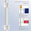 Miniatyrbild 4 av 5: 2 st Flaggringar Anti-Wrap Flaggklämmor Vridbara 360 Roterande Flaggstång Flaggmonteringsringar 1 tum