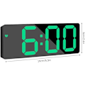 Miniatyrbild 3 av 7: Digital väckarklocka, LED-digital sängklocka