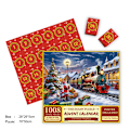 Miniatyrbild 6 av 6: Julkalender med Nedräkning Blind Box 1008 Bitars Pussel för Vuxna Avkoppling Överraskningsgåva G