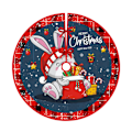 Miniatyrbild 5 av 10: Jul-Tree Skirt Semesterdekoration Printed Trädbottendekoration Party Jul Qj Tree Skirt-13 90cm