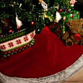 Miniatyrbild 5 av 9: Premium Julgransskydd för Smakskydd Juldesign Bas för Presenter och Dekoration red