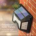 Miniatyrbild 2 av 4: 2-pack LED Solcellslampa Utomhus Rörelsesensorlampa 32 LED