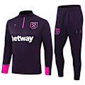 Miniatyrbild 1 av 6: 2425 Fotbollsträningsdräkt Real Madrid Långärmad Vuxen Set Höst/Vinter Paris Purple West Ham L