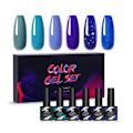 Miniatyrbild 2 av 5: 6-pack nagelgel-färgset nagelkit polygel