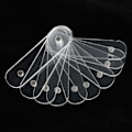 Miniatyrbild 3 av 8: 10 st Nail Art Akrylremsor Display Transparent Manikyr DIY Nagelsalong Tillbehör 10 st