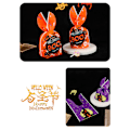 Miniatyrbild 3 av 3: 100 st Halloween Förpackningspåse Bakning Cookie Bag Presentpåse