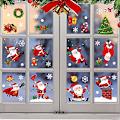 Miniatyrbild 6 av 6: Juldekoration för fönster, Juldekaler, Juldekaler för fönster 1