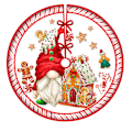 Miniatyrbild 1 av 10: Jul-Tree Skirt Semesterdekoration Printed Trädbottendekoration Party Jul Qj Tree Skirt-8 120cm