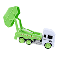 Miniatyrbild 2 av 8: Sopbil Toy Hög Simulation Pedagogisk Säker Renhållningsbil Modell för Pojkar Barn Renhållningsbil Toy