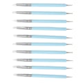 Miniatyrbild 5 av 8: 2-pack Dubbla Spetsar Nagelkonst Punktpenna Silikonhuvud Nagelkonst Skulptur Polish Carving Pen