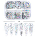 Miniatyrbild 1 av 6: 3 st Nail Glitter Magic Mirror Aurora Iridescent Puder Pärlpuder 8