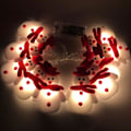 Miniatyrbild 1 av 9: LED Snowman String Light Julgran String Lamp 2m 10LED