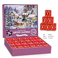 Miniatyrbild 1 av 6: Julkalender med Blind Box-pussel 70 * 50cm S12