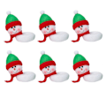 Miniatyrbild 4 av 4: Julvin Glashållare med Tomte Snögubbe Rensa Julskyltning Dekoration Julgåva 1