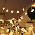 Miniatyrbild 3 av 4: Snowflake Lighting Chain Christmas String Light LED Färgad Lampa Batterilåda String Lights 6M40led Color-Battery