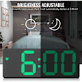 Miniatyrbild 6 av 7: Digital väckarklocka, LED-digital sängklocka