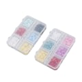 Miniatyrbild 6 av 7: 2 Ask 12 Rutor 3D Blomnagelcharm Resin DIY Nagelsmycke Dekoration Strass Dekaler