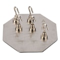 Miniatyrbild 4 av 8: Magnetisk Nagelkonst Displayställ med 5 Tipshållare Fingernagel DIY Övningsverktyg för Falska Tips Manikyrverktyg