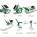 Miniatyrbild 6 av 6: 6-i-1 DIY Utbildningslärande Solrobot Sats Barnleksaker Present Självmonterad Solenergi Vetenskapssats