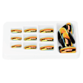 Miniatyrbild 7 av 7: 24 st Fashionabla Falska Naglar Avtagbara Ljusa Färger Falska Naglar Patch Full Cover Nagelkonst Tips01