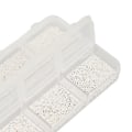 Miniatyrbild 5 av 7: Nagelkonst Pärlor Hemma Salong Utsökt DIY Metall Mini Nagel Pärlor Dekoration för Nagelkonstnär Nybörjare Silver