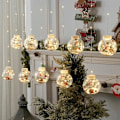 Miniatyrbild 4 av 4: LED-julönske-klot Romantisk semesterdekorativ lampa Sovrum Butiksfönster Christmas Tree-[Color]] 3 M-30led