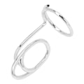 Miniatyrbild 7 av 7: Nagelkonst Fingernagelringar Unika Snygga Kvinnors Fingernagelöverdrag Ring Dekoration Smycken Present Silver