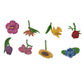 Miniatyrbild 6 av 6: 8 st Simuleringsväxter Leksak Färgglada PVC Simuleringsblommor Modell Växt Sandlåda Dekoration Tidig Utbildningsmodell Leksaker